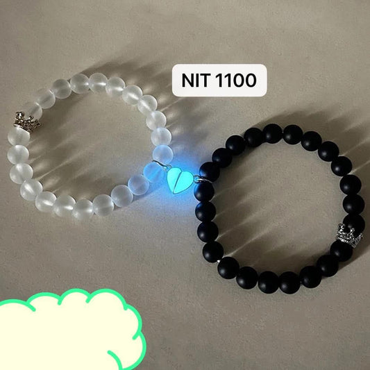 2pcs glow in the dark lover bracelets with a pair of beleket bff bracelets Jewellery