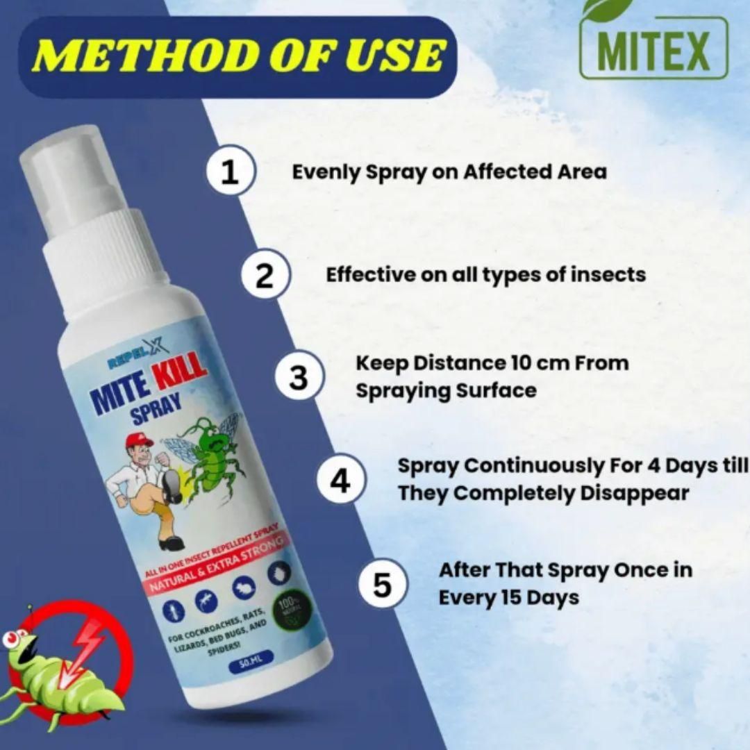 Mite Kill Spreay 50ML (Pack of 3) Home Essentials