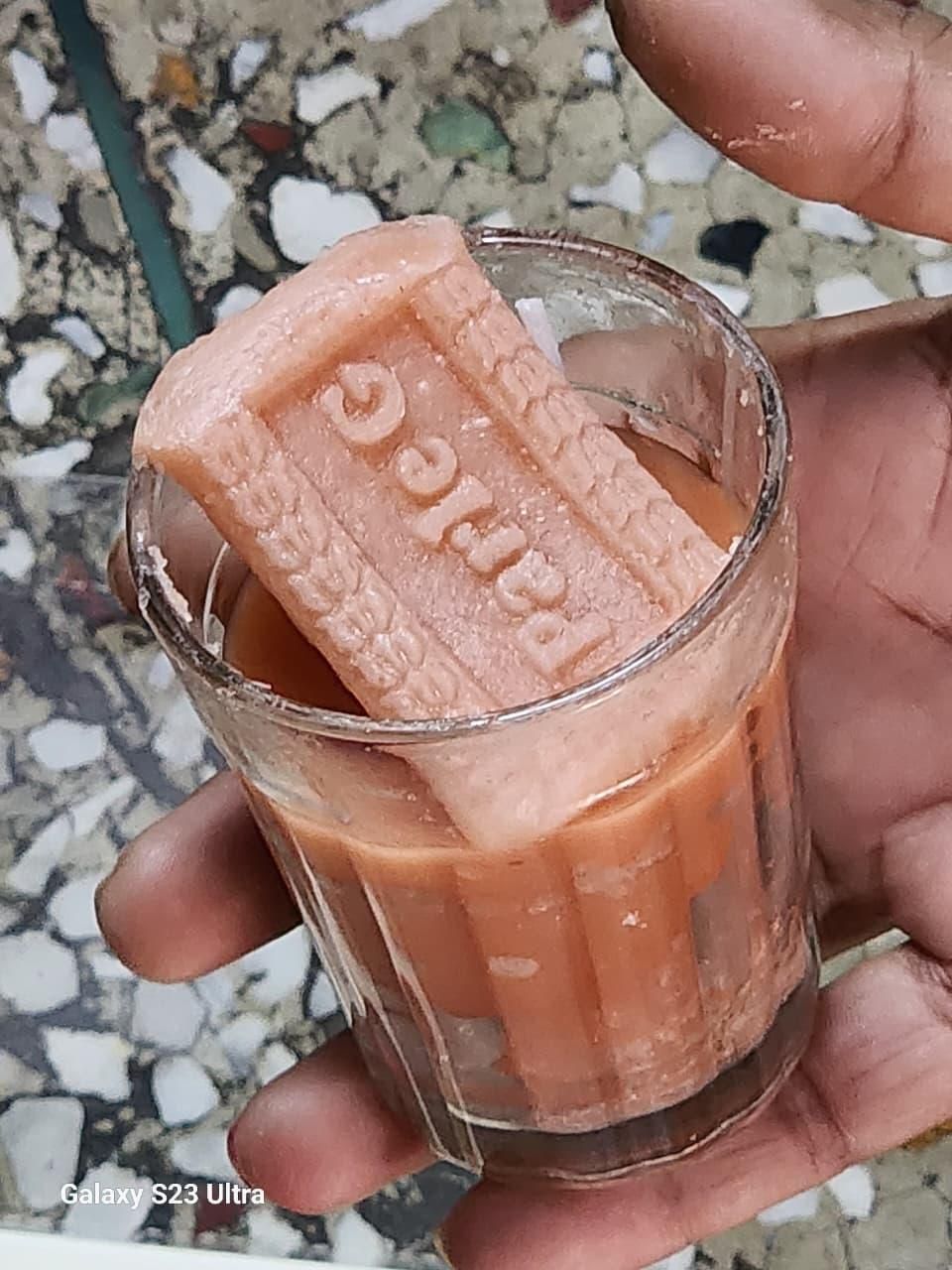 Chai Glass with Parle G Candle Pack of 3