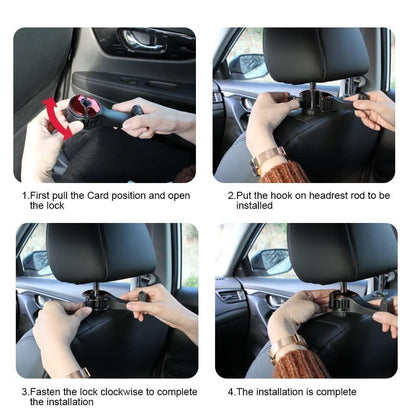 Car Seat Back Hooks with Phone Holder(Pack of 2) Electronics