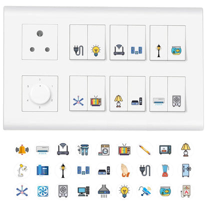 3D Premium Switch Stickers (149 Stickers) Home Essentials