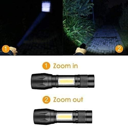 Pocket Size Mini Portable XPE + COB LED Tactical Flashlight Electronics