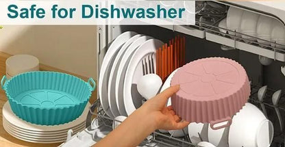 Air Fryer Silicone Baking Tray Reusable Mold Home Essentials