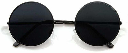 Unisex Black Round Sunglass