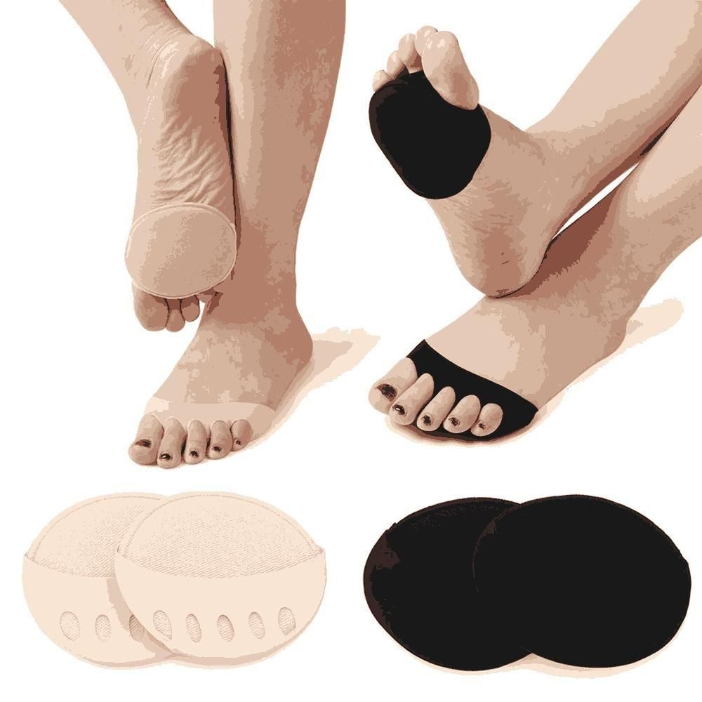 Invisible Fashion Women Ruffle Wave Girls Toe Pad Inserts Forefoot Pads Half Insoles Five Toes Socks Accessories