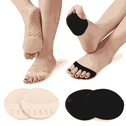 Invisible Fashion Women Ruffle Wave Girls Toe Pad Inserts Forefoot Pads Half Insoles Five Toes Socks Accessories