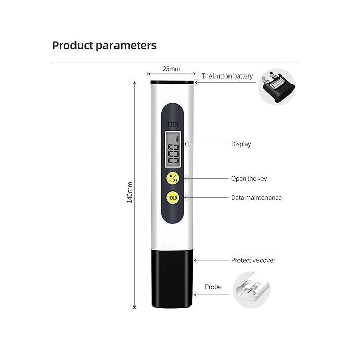 Water TDS Meter Tester Home Essentials