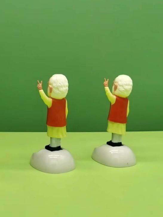 Solar Waving Modi Ji Statue (Pack of 2) Electronics