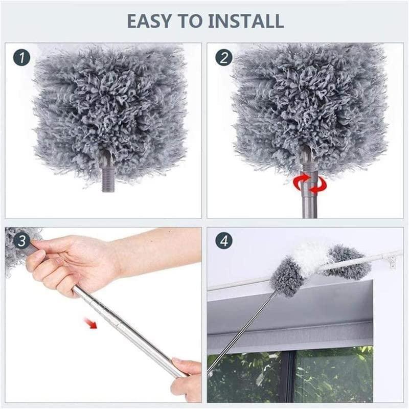 Flexible Mop Duster for Quick and Easy Cleaning with Long Rod Home Essentials