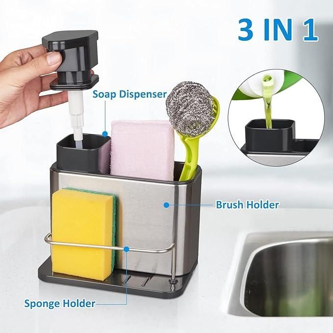 3 in 1 Kitchen Sink Caddy Stand Home Essentials