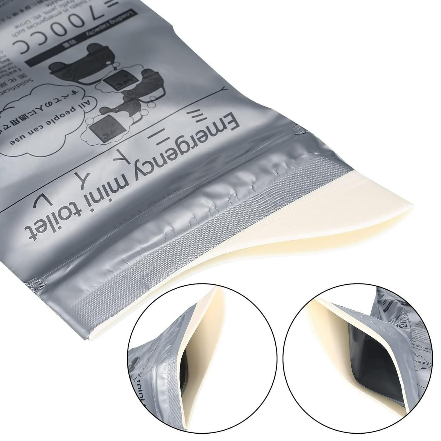 Emergency Mini Toilet-Urine Bag (Pack of 4) Home Essentials