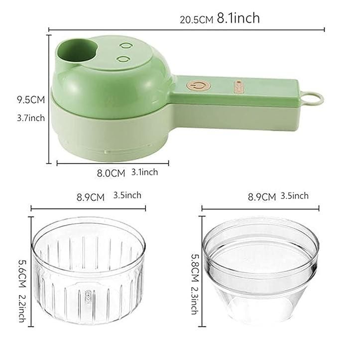 4 in 1 Portable Electric Vegetable Cutter Set Home Essentials