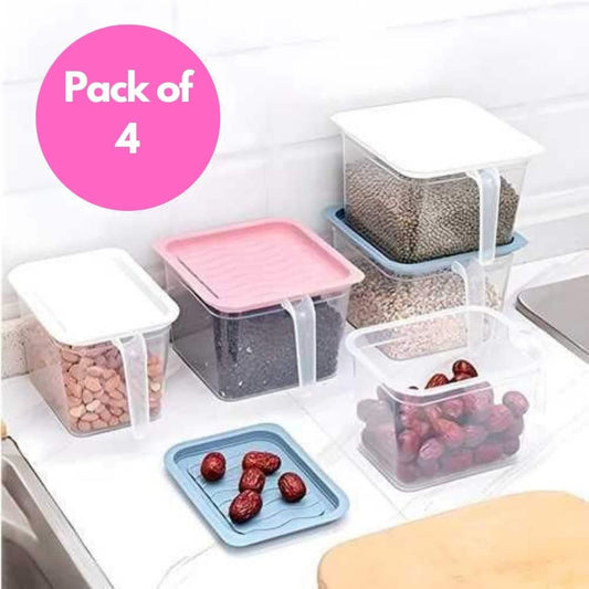 Unbreakable Kitchen Storage Basket Pack of 4 Home Essentials