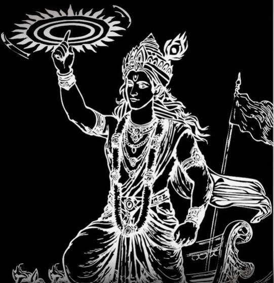 Guiding Krishna Godform Pendant with Chain Jewellery