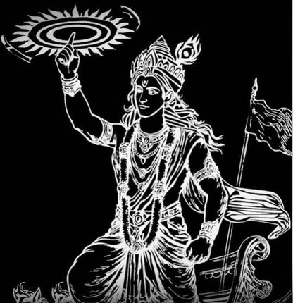 Guiding Krishna Godform Pendant with Chain Jewellery