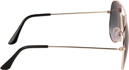 Unisex Black Golden Aviator Sunglass Accessories