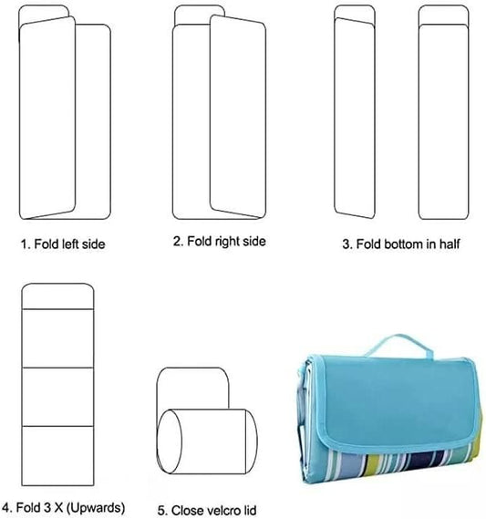 Waterproof Folding Camping Picnic Square Mat Home Essentials