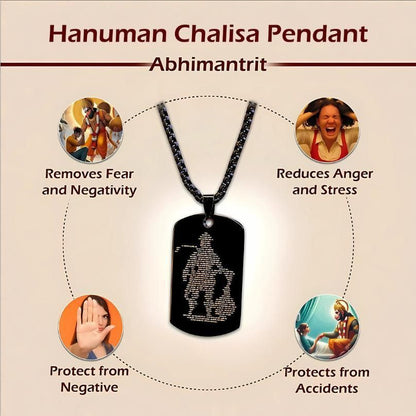 Hanuman Chalisha Pendant with Chain Jewellery