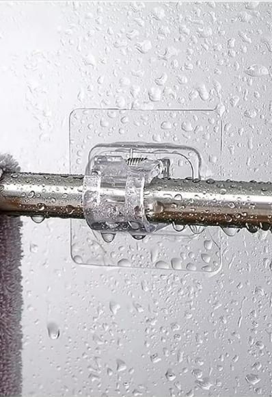 Rods Clips Hook Self Adhesive Pack of 6 Home Essentials