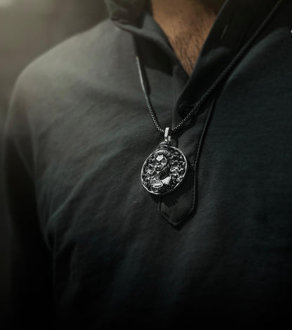 Men's Silver Chain with Hanuman Pendant Jewellery