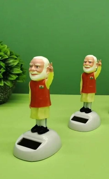 Solar Waving Modi Ji Statue (Pack of 2) Electronics