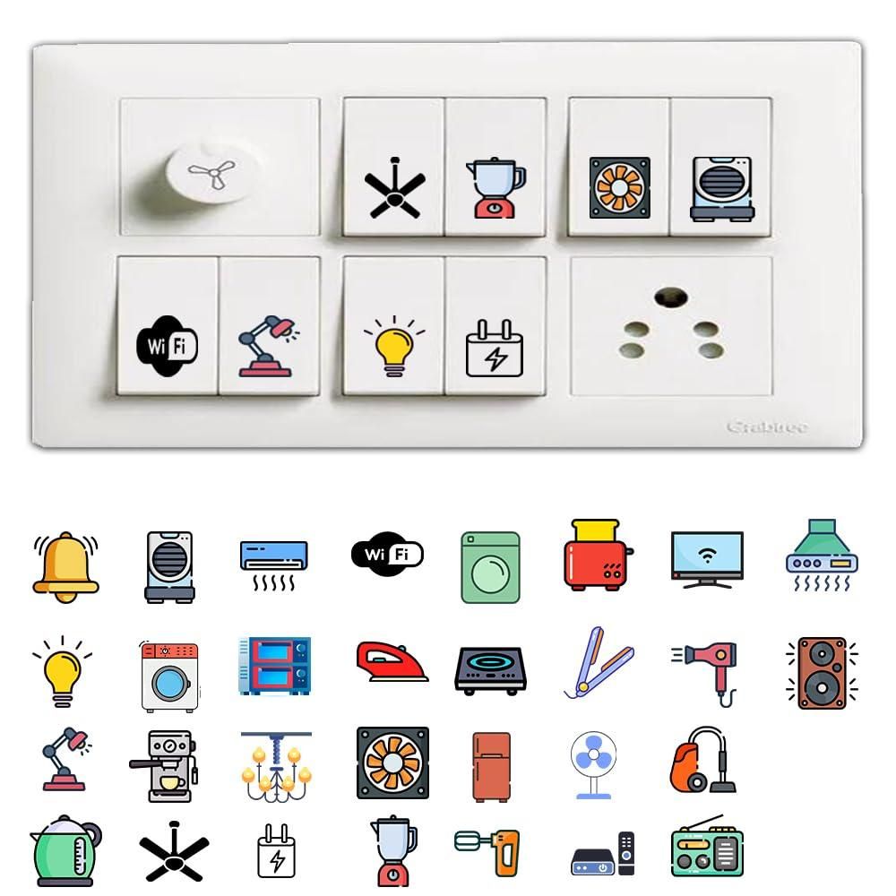 3D Premium Switch Stickers (149 Stickers) Home Essentials
