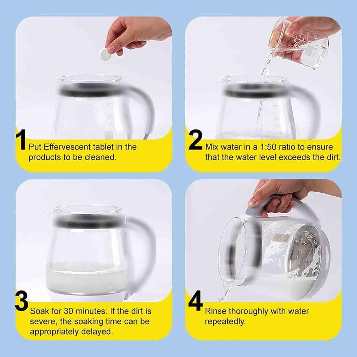 Active Oxygen Descaling Scale Remover,Kitchen Tablets (10 Pcs) Home Essentials