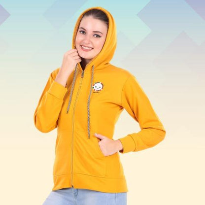 Woman Stylish Zipper Hoodies Women Western