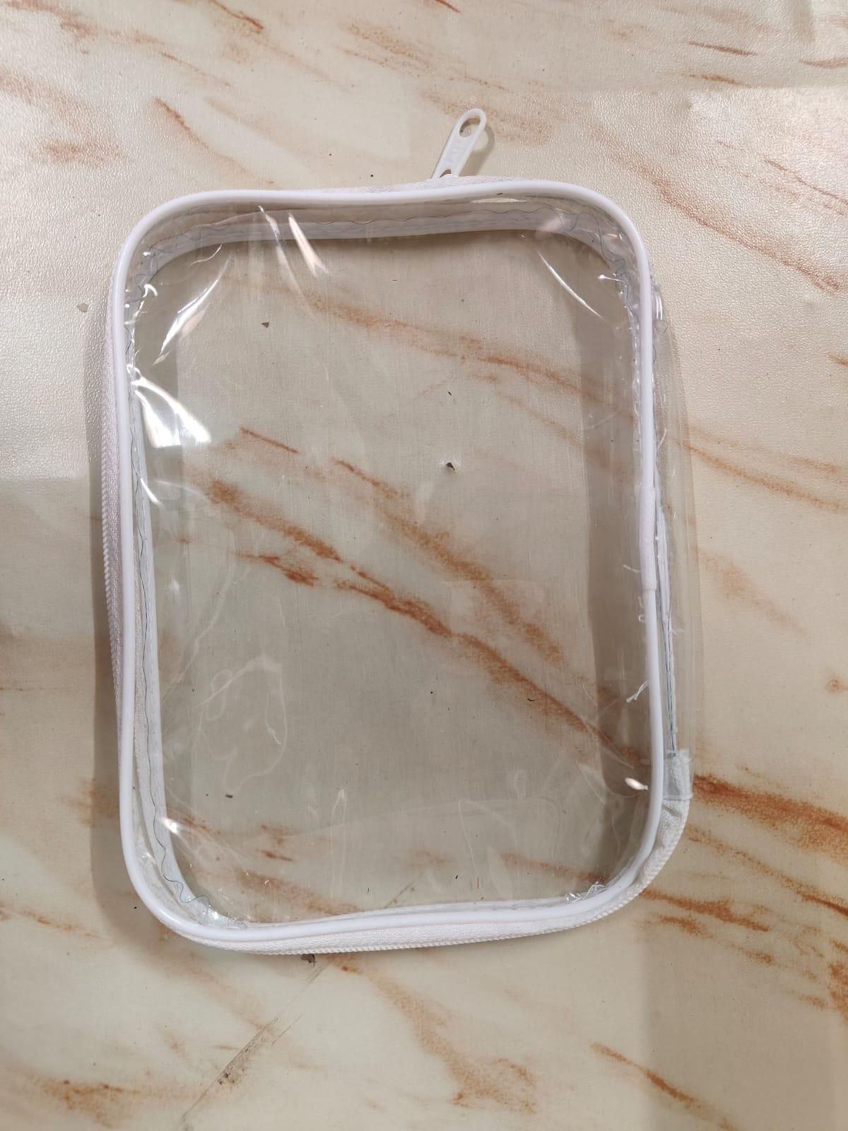 6 Pcs Clear Hard Zipper Pouches for Multipurpose Use Home Essentials