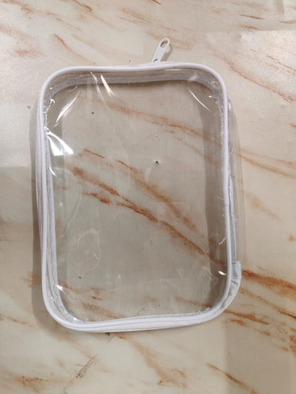 6 Pcs Clear Hard Zipper Pouches for Multipurpose Use Home Essentials