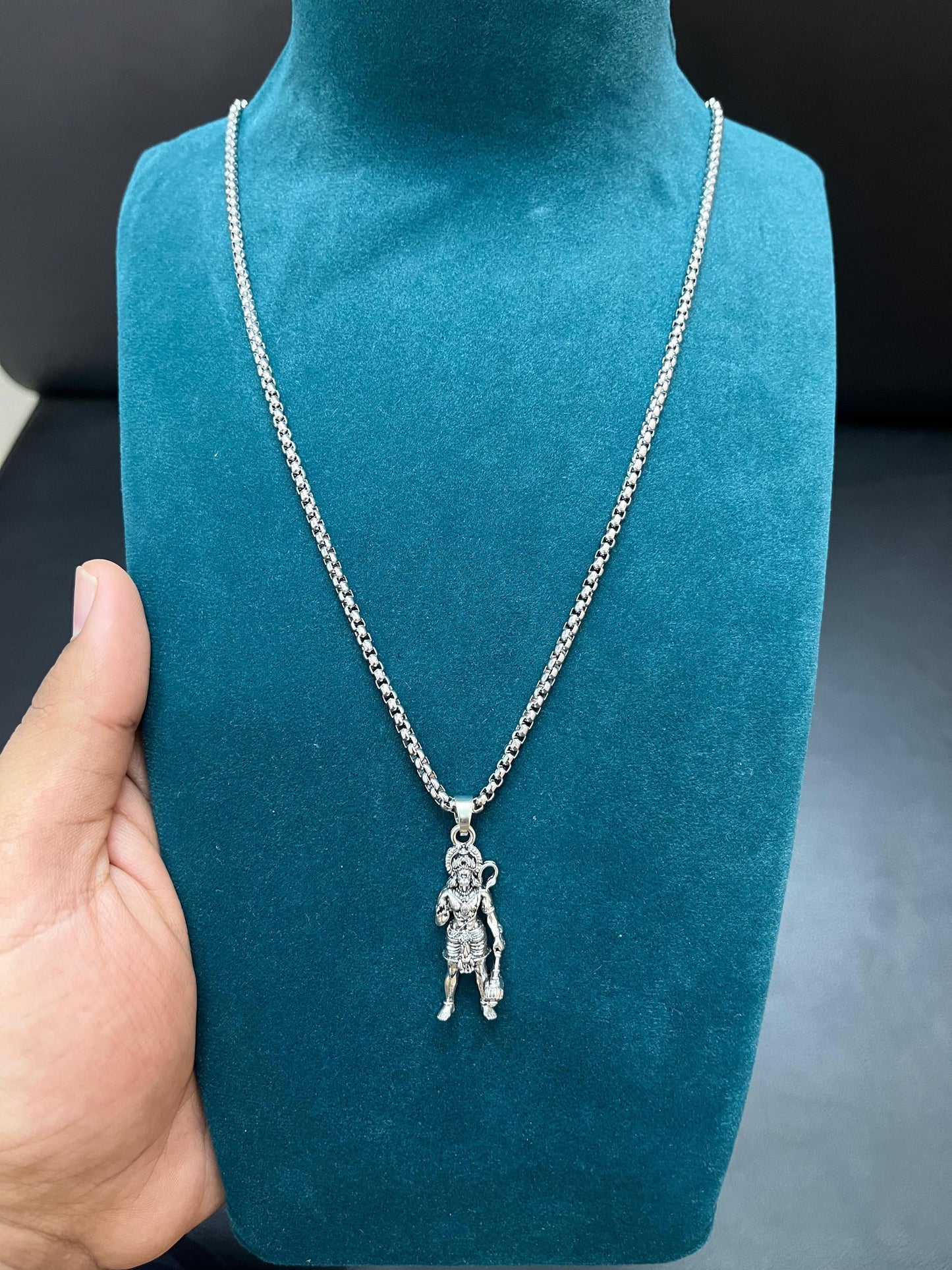 Lord Hanuman Pendant with Chain Jewellery