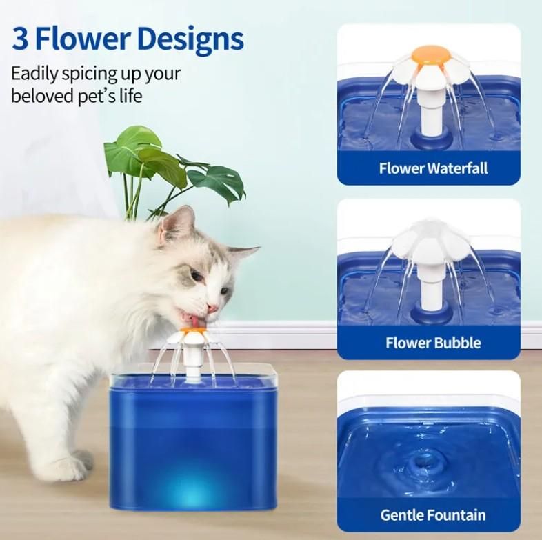 2L Small Pet Water Fountain for Kitten & Small Dogs Home Essentials