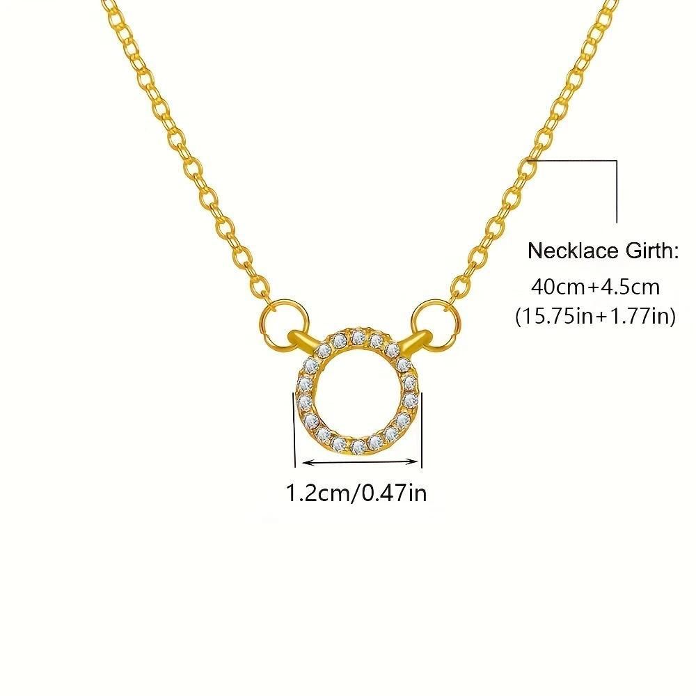 Women's Stone Pendant with Chain Micro Plating Jewellery