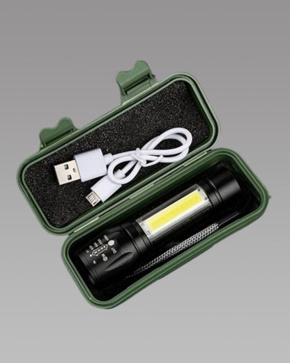 Pocket Size Mini Portable XPE + COB LED Tactical Flashlight Electronics