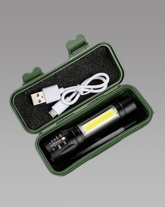 Pocket Size Mini Portable XPE + COB LED Tactical Flashlight Electronics