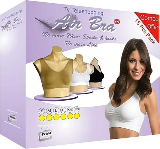 Women's Multicolor Air Bra Pack Of 3 Free Size Women Western