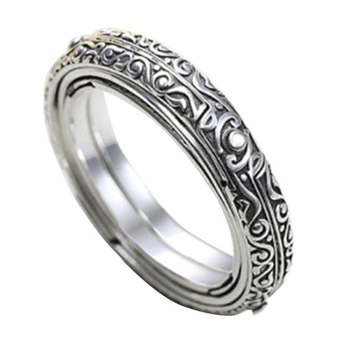 Astronomical Ball Ring Cosmic Finger Ring Couple Jewelry Silver Plated Jewellery