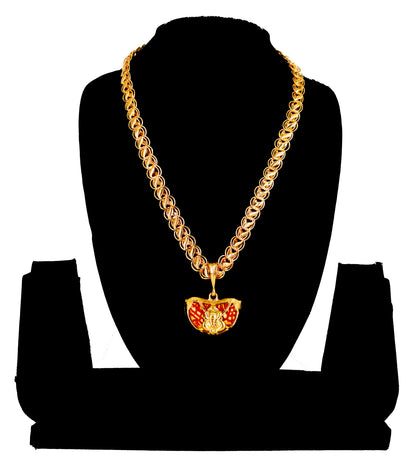 Luxurious Men's Gold Plated Pendant With Chain Vol 2