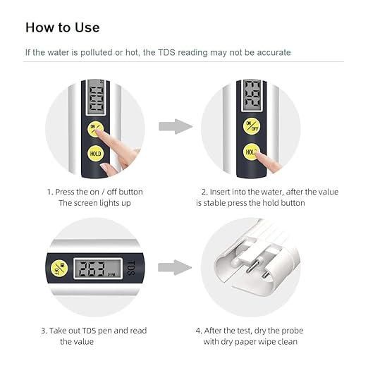 Water TDS Meter Tester Home Essentials