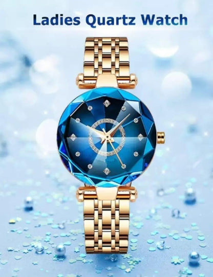 Women's Beautiful Diamond Shape Watch (Pack of 2) Accessories
