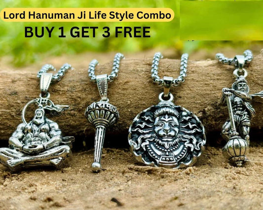 Lord Hanuman Chain With Pendant (Pack of 4) Jewellery