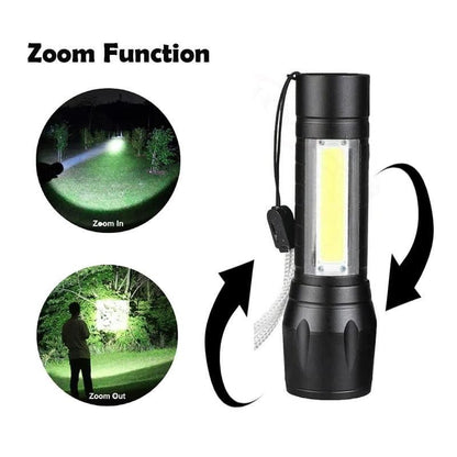 Pocket Size Mini Portable XPE + COB LED Tactical Flashlight Electronics