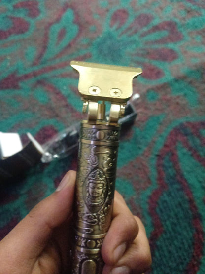 Hair Trimmer For Men Buddha Style Trimmer, Professional Hair Clipper, Adjustable Blade Clipper, Hair Trimmer and Shaver,Retro Oil Head Close Cut Precise hair Trimming Machine (Golden) Personal Care