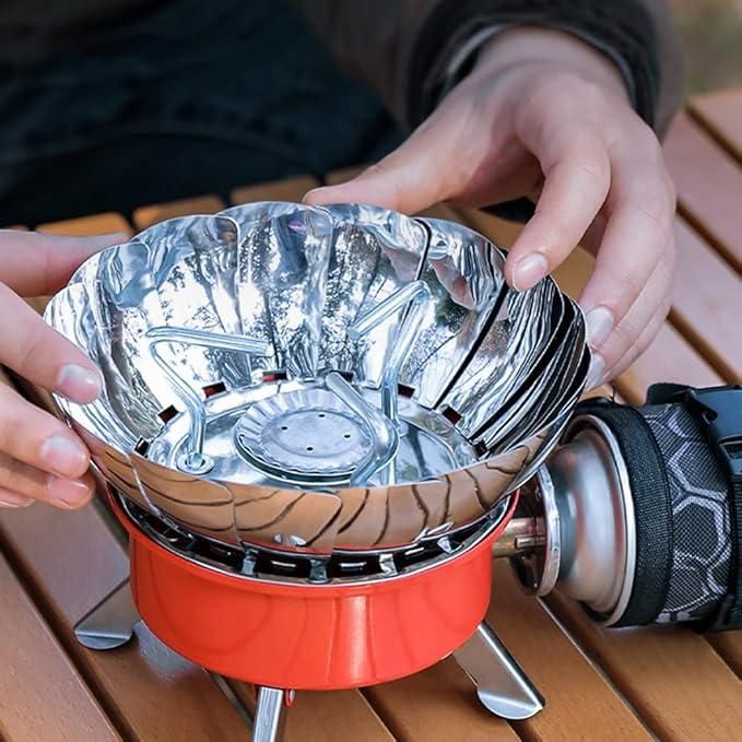 Windproof Outdoor Electronic Foldable Lotus Gas Stove Home Essentials