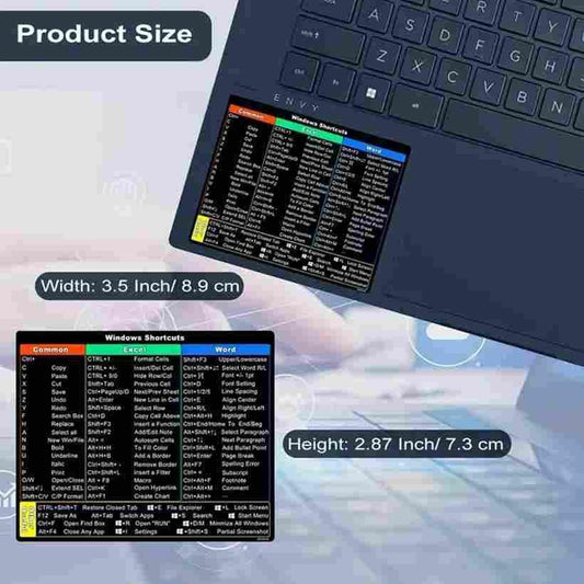 Reusable Keyboard Shortcut Stickers for Windows Home Essentials