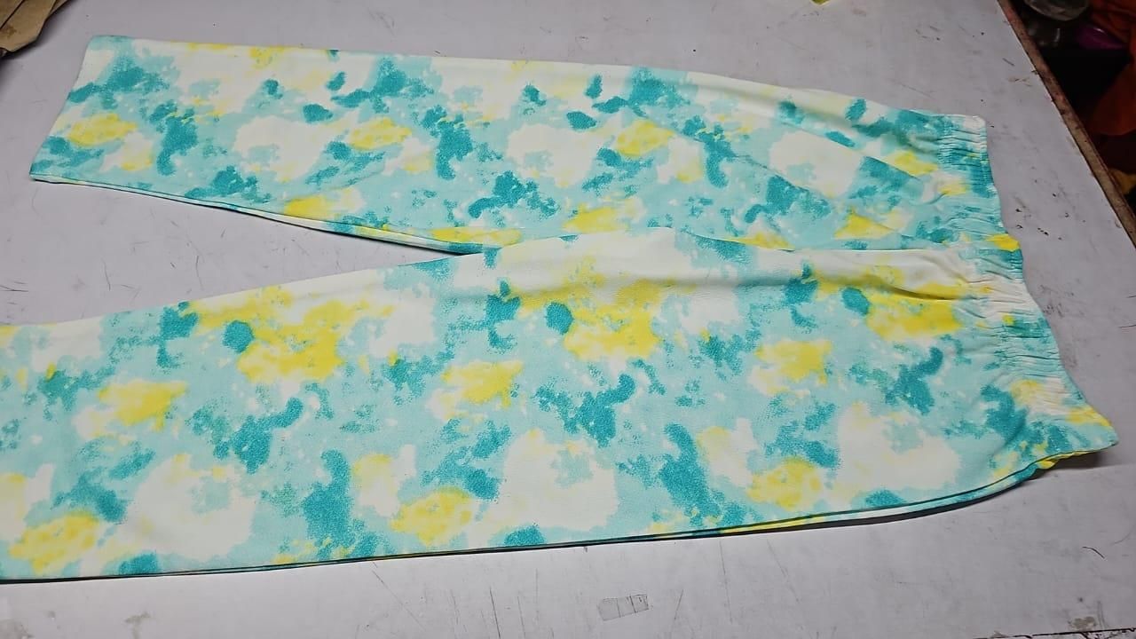 Women's Casual Tie Dye Print Night Suit Women Western