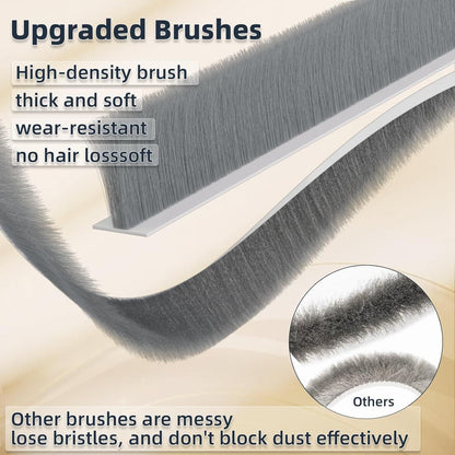 Door Draft Stopper With Brush Home Essentials