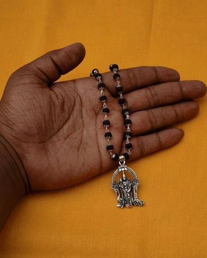 Karungali Mala With Murgan Locket Jewellery
