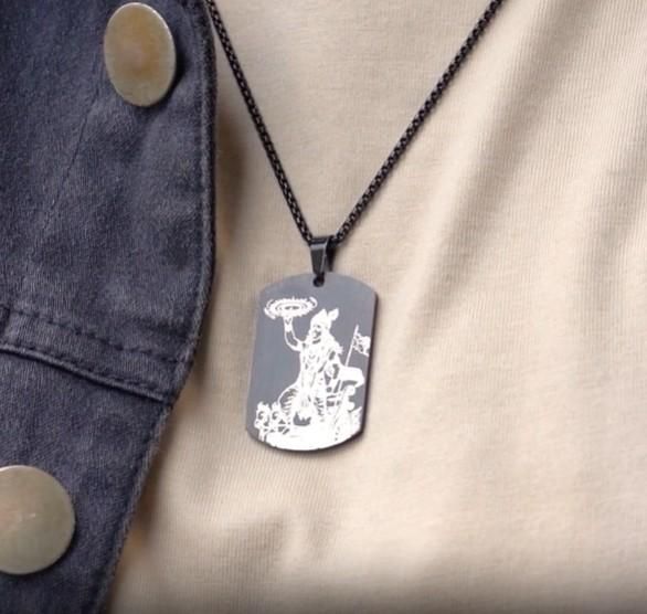 Guiding Krishna Godform Pendant with Chain Jewellery