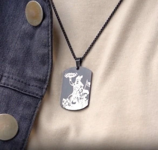 Guiding Krishna Godform Pendant with Chain Jewellery